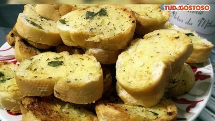 Pão torrado temperado