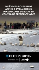 Indígenas bolivianos afines a Evo Morales inician corte de rutas en contra de presidente Arce