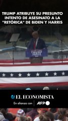Trump atIIribuye su presunto intento de asesinato a la retórica de Biden y Harris