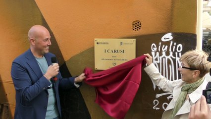 Murales: a Serradifalco inaugurata l'opera I Carusi