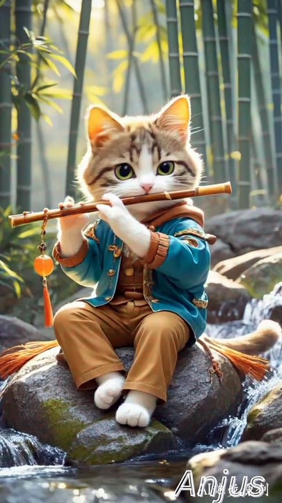 "A tune for the lonely, played by the paws of a maestro."