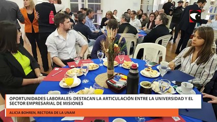Oportunidades laborales: Destacan la articulación entre la Universidad y el sector empresarial de Misiones