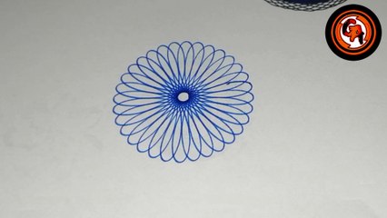 (VIDEO #0038) ️️ DIBUJANDO un hermoso diseño con marcadores de colores y un espirógrafo.