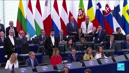 Descargar video: Von der Leyen presenta candidatos al colegio de comisarios europeos