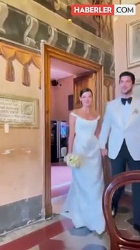 Pınar Deniz ve Kaan Yıldırım evlendi! İşte merakla beklenen düğünden kareler