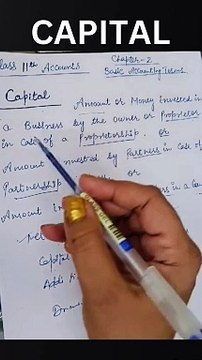 WHAT IS CAPITAL | BASIC ACCOUNTING TERMS | ACCOUNTING.