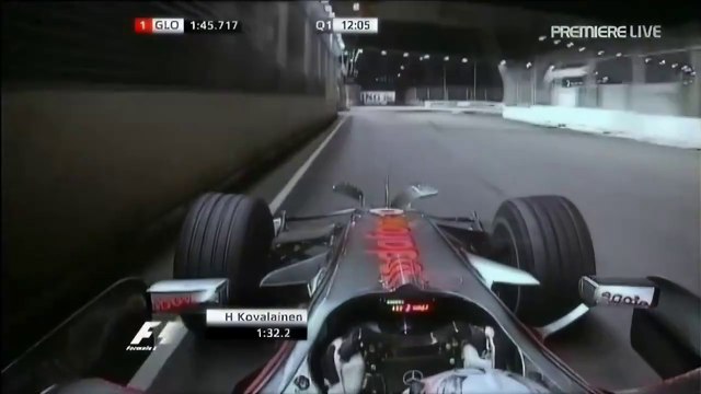 F1 – Heikki Kovalainen (McLaren Mercedes V8) Onboard – Singapore 2008