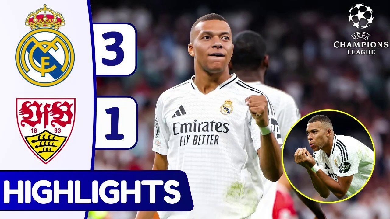 Real Madrid vs Stuttgart (31) All Goals & Extended Highlights UEFA