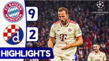 Bayern Munich vs Dinamo Zagreb (9:2) harry kane super hatrick Highlights UEFA Champions League 24/25