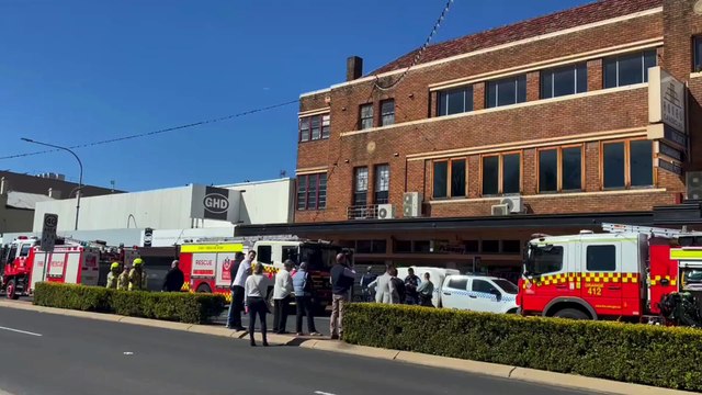 Police and firefighters respond to reports of blaze at iconic Orange building