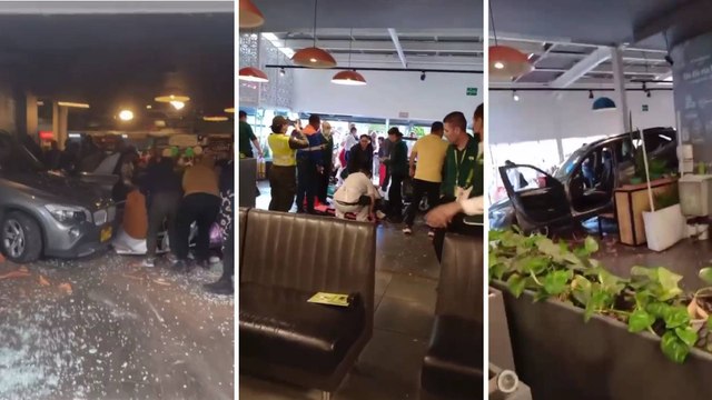 Vehículo embistió violentamente a comensales y dejó seis heridos en el norte de Bogotá