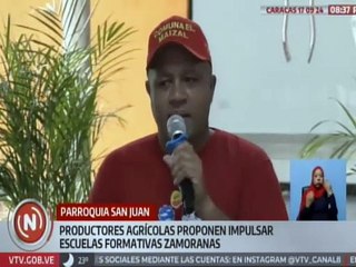 Caracas | Productores agrícolas proponen el impulso de las escuelas formativas zamoranas