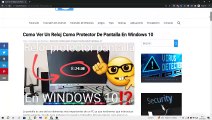  Como AÑADIR un RELOJ como PROTECTOR de PANTALLA en WINDOWS 10 FÁCIL y RÁPIDO