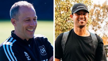 Steve Cherundolo, entrenador del LAFC muestra su felicidad tras el regreso de Carlos Vela