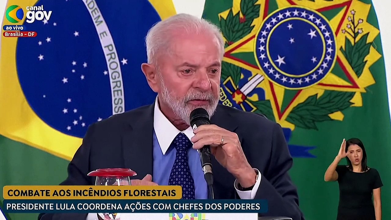 Lula admite que Brasil não está preparado para enfrentar incêndios