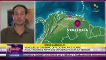 Gobierno ofreció balance sobre incautación de armas destinadas a plan terroristaDurante la sesión ordinaria de la Asamblea Nacional, el ministro de Interior Diosdado Cabello, anunció que las fuerzas del Estado avanzan en investigaciones sobre los nuevos p