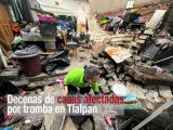 Decenas de casas afectadas por tromba en Tlalpan