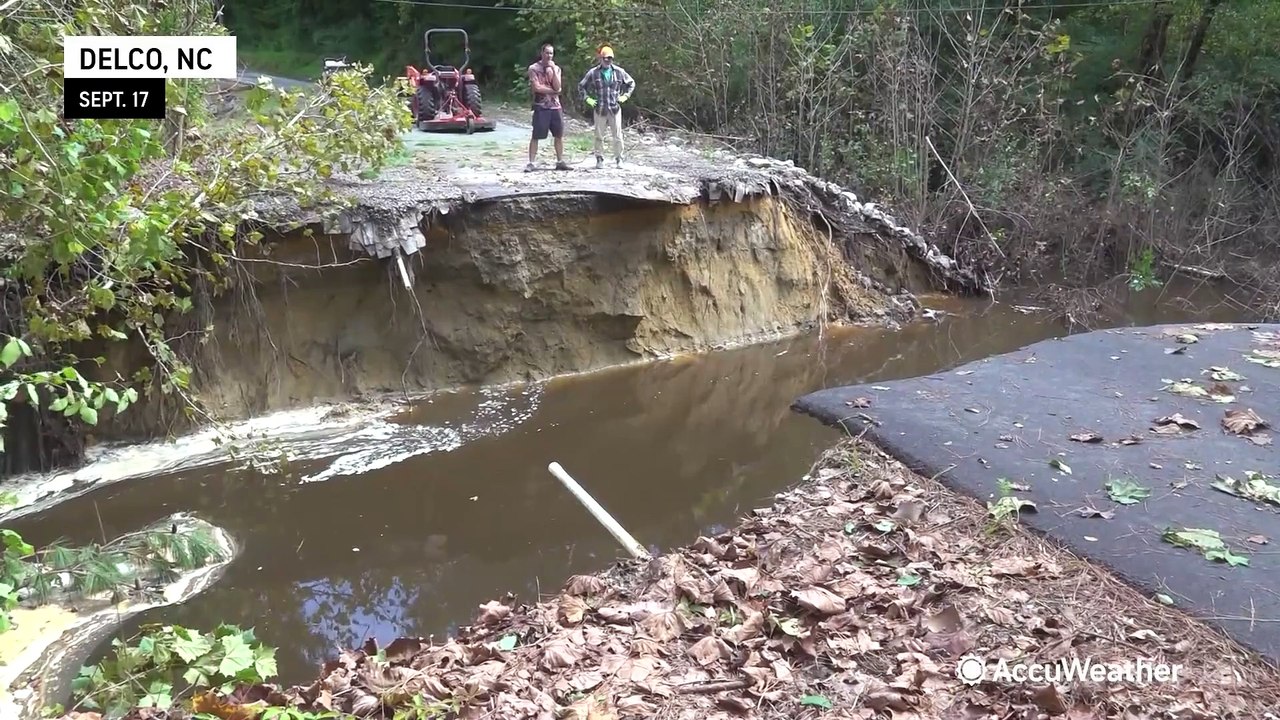 Flooding and road damage linger after flooding from tropical rainstorm