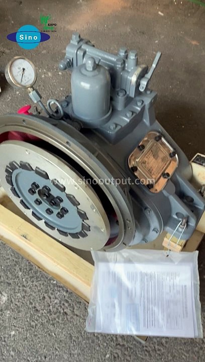 Sinooutput Advance marine gearbox model 40A ratio 3.44:1, rated input speed 750-2000rpm. Rated trans capacity 0.025.