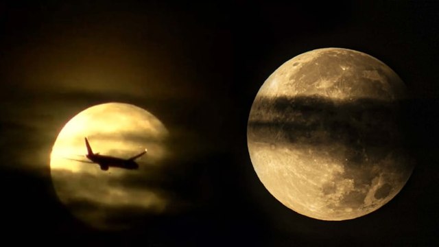 Süper Kanlı Ay tutulması görsel şölen oluşturdu