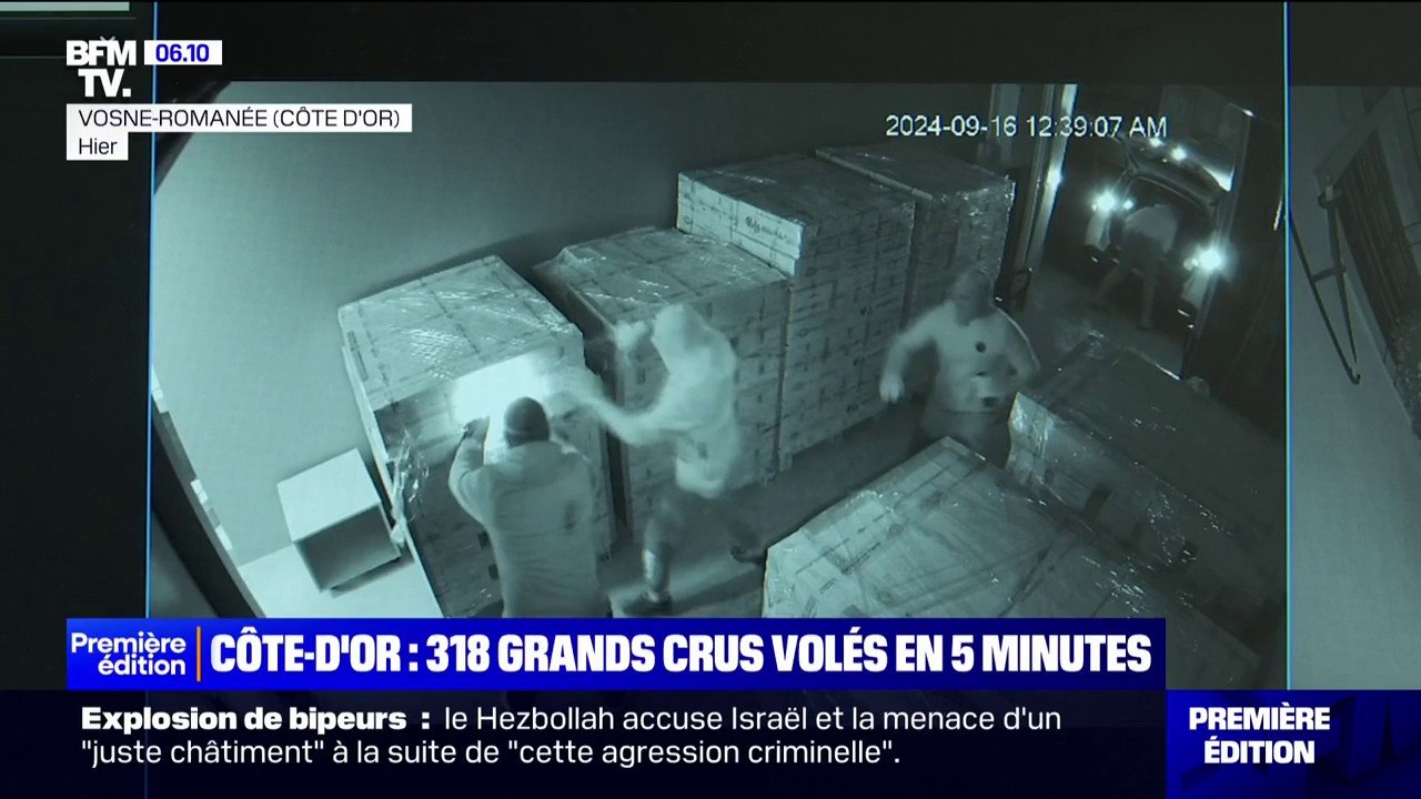 Côte-d'Or: 318 bouteilles de grands crus volées en cinq minutes à Vosne-Romanée