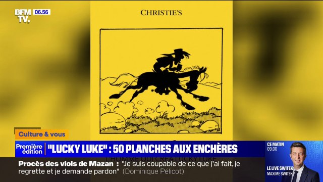 Lucky Luke : 50 planches originales mises pour la première fois aux enchères à Paris