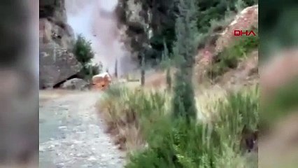 Taş ocağı için cennetten çıkma şelaleyi bu hale getirdiler