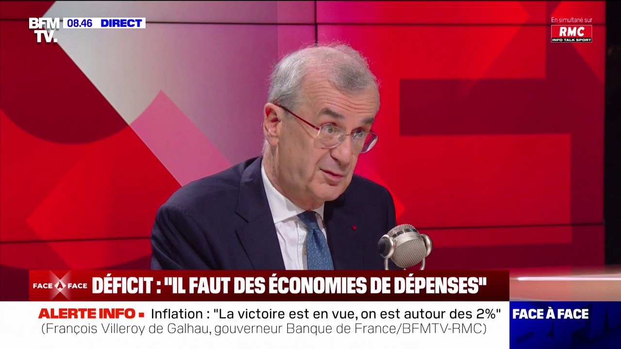 François Villeroy de Galhau (gouverneur de la Banque de France): "Exclure complétement les hausses d'impôts, ce n'est pas sage, pas réaliste"