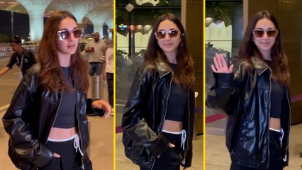 Kiara Advani Rocks All-Black Attire: A Badass Airport Moment