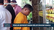 Gagal Curi Motor, Pelaku Bersenpi Babak Belur Dihajar Warga