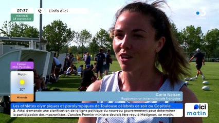 Carla Neisen, capitaine de l'équipe de France féminine de rugby à VII