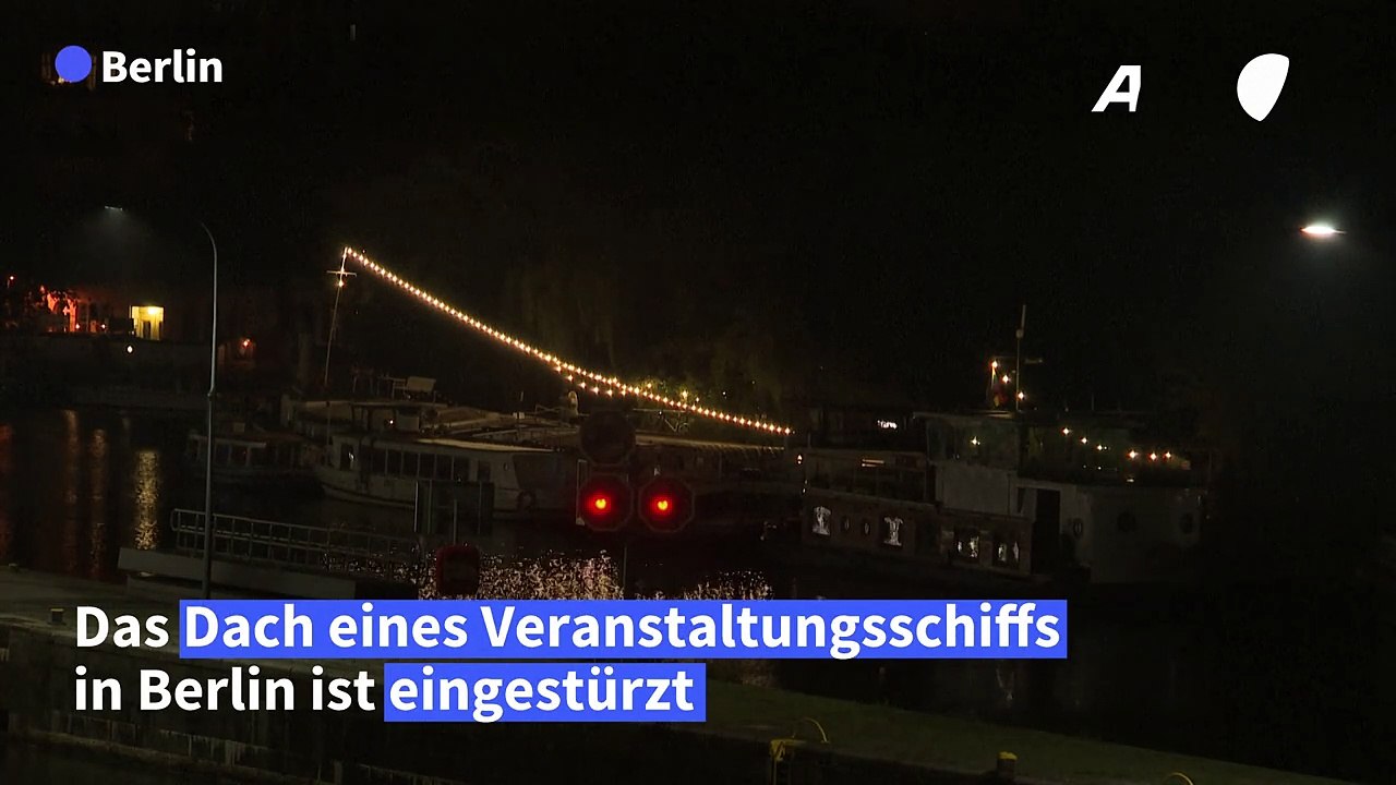 Berlin: Dach von Partyschiff eingestürzt - mehrere Schwerverletzte