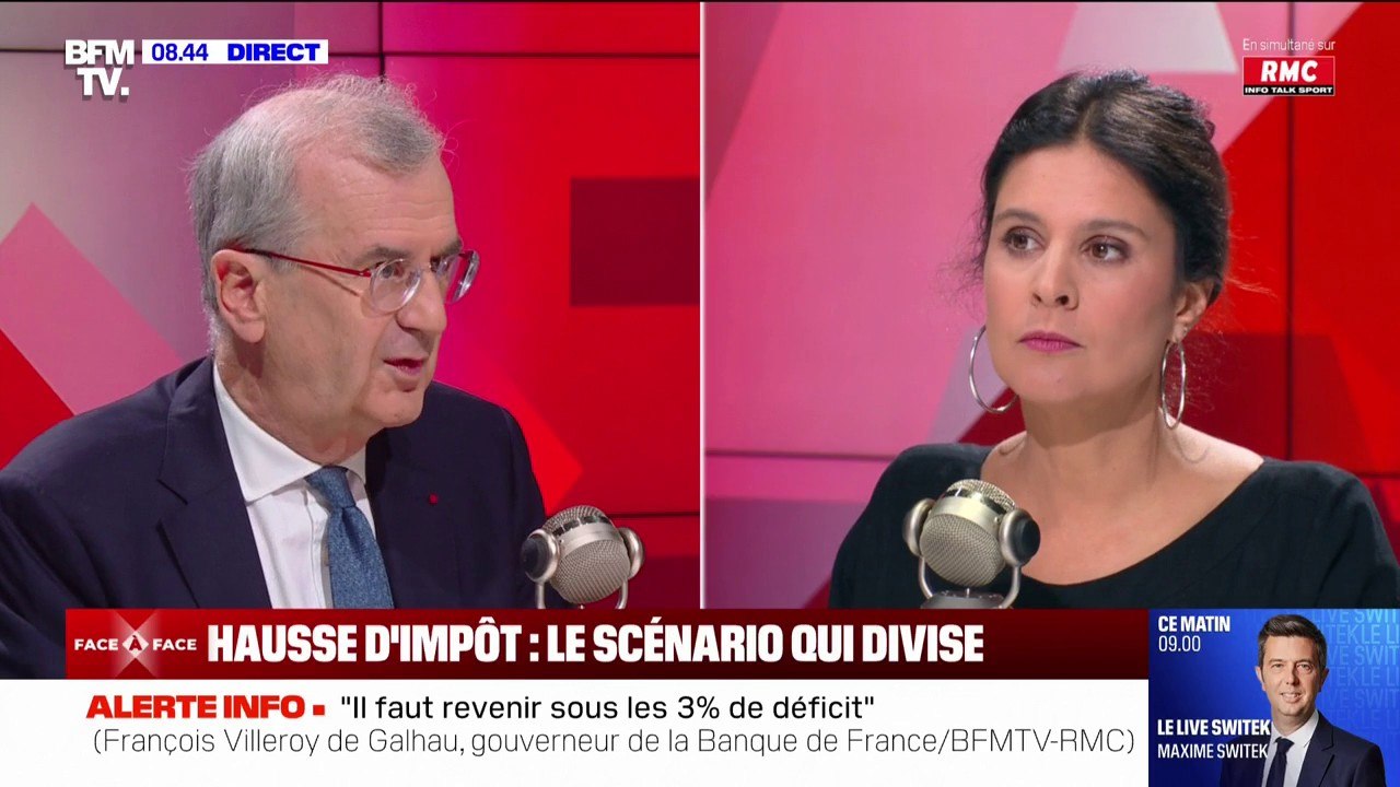 François Villeroy de Galhau (gouverneur de la Banque de France): "Passer sous les 3% de déficit, on ne peut pas le faire en trois ans"