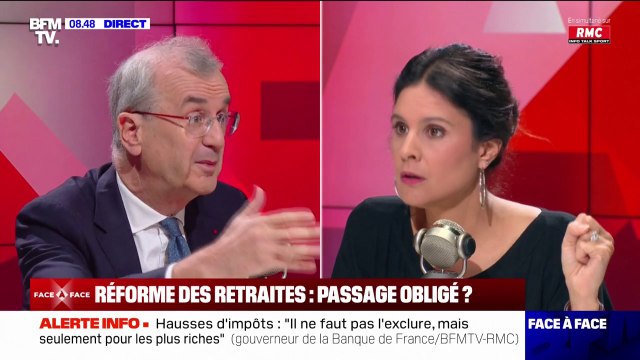 François Villeroy de Galhau (gouverneur de la Banque de France), sur la réforme des retraites: Si on revient en arrière, on augmente les dépenses et donc on augmente la taille de l'effort