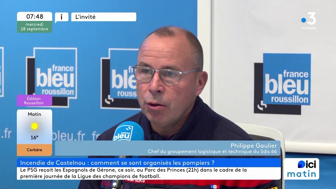 Incendie près de Castelnou : repas, couchages pour 800 pompiers, l'organisation de la plus grosse intervention de l'été