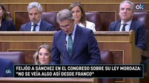 Feijóo a Sánchez en el Congreso sobre su ley mordaza: 