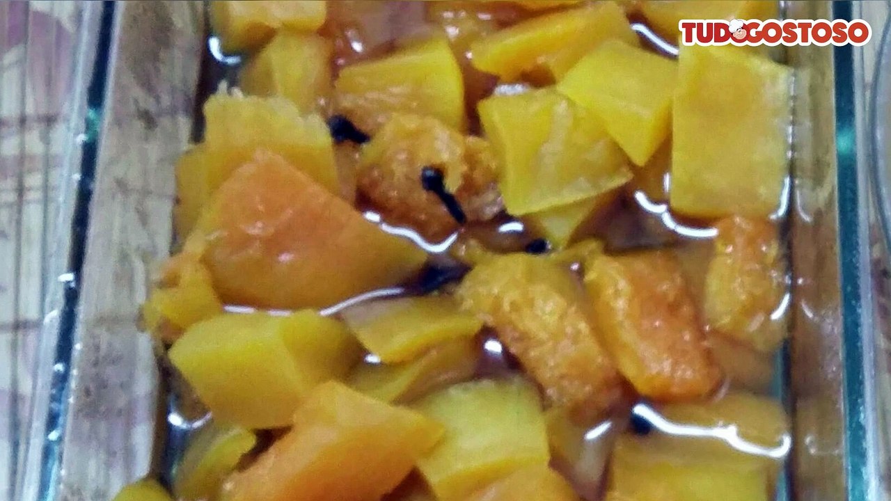 Doce de abóbora com cal (em pedaços)