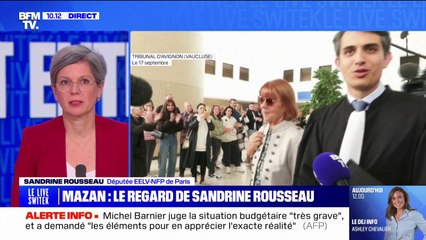 Procès des viols de Mazan: Sandrine Rousseau condamne "un système de fabrique du mal"