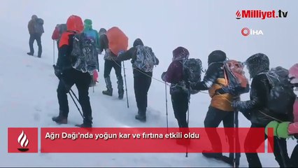 Burası Türkiye! Yoğun kar ve fırtına etkili oldu