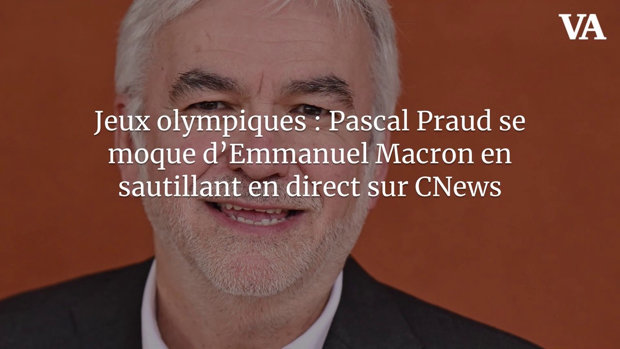 Jeux olympiques : Pascal Praud se moque d’Emmanuel Macron en sautillant en direct sur CNews