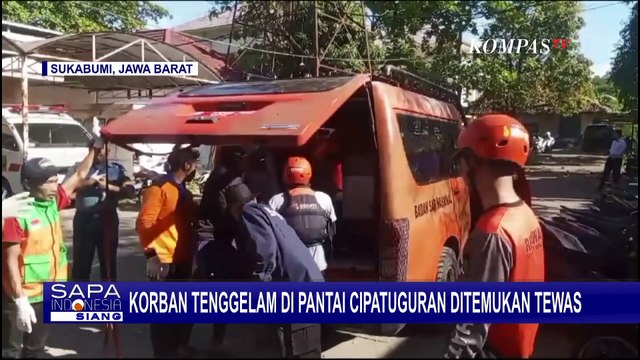 3 Hari Pencarian, Tim SAR Evakuasi Jenazah Remaja yang Tenggelam di Pantai Cipatuguran