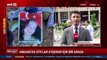 Ankara'da STK'lar Ayşenur için bir arada
