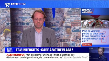 Peut-on vraiment perdre sa place dans le train si on n'est pas installé au bout de 15 minutes ? BFMTV répond à vos questions