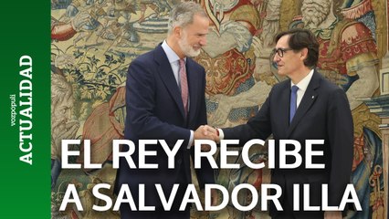 El Rey recibe a Salvador Illa