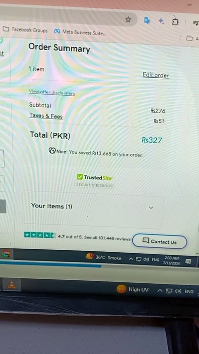 How many tax deduction for international purchasing  through debit card - tax on online shopping