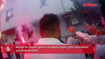 En mutlu gününde dehşeti yaşadı! Meşale gelinin duvağına düştü