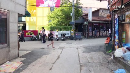 연휴에 도심 곳곳 쌓여 가는 쓰레기