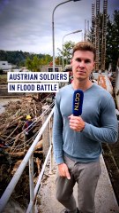 Austrian Soldiers In Flood Battle