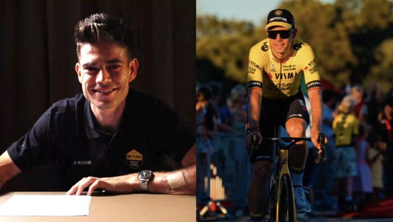 Cycling 2024 - Wout van Aert signs the first CDI in the history of cycling : "The Visma Lease a Bike team is unique"