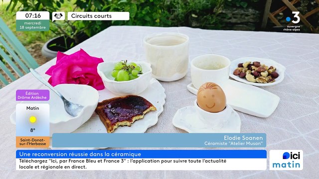 À Saint-Laurent-en-Royans, L'atelier Musan, de délicates créations en porcelaine, des ateliers, des cours…